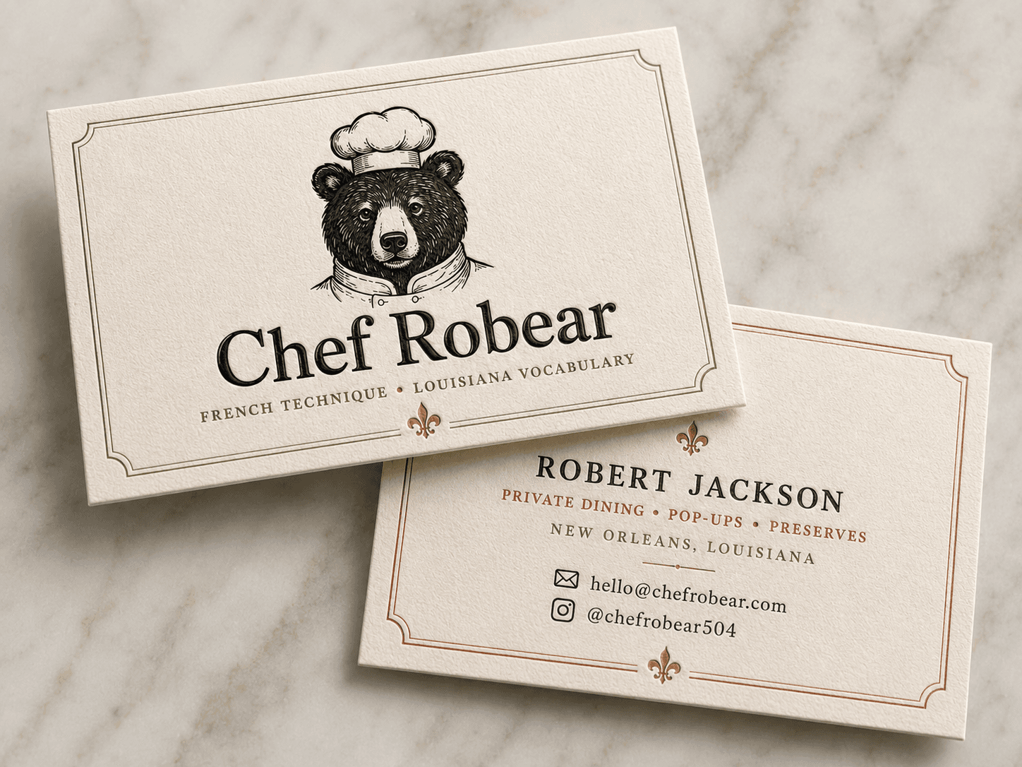 Chef Robear — Robert Jackson, Private Chef, New Orleans